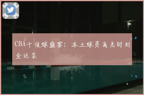 CBA十佳球盛宴:本土球员高光时刻全记录